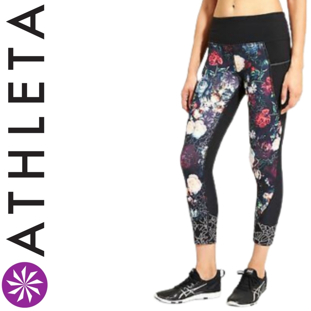 Athleta Black Orchid Relay 2.0 Capri